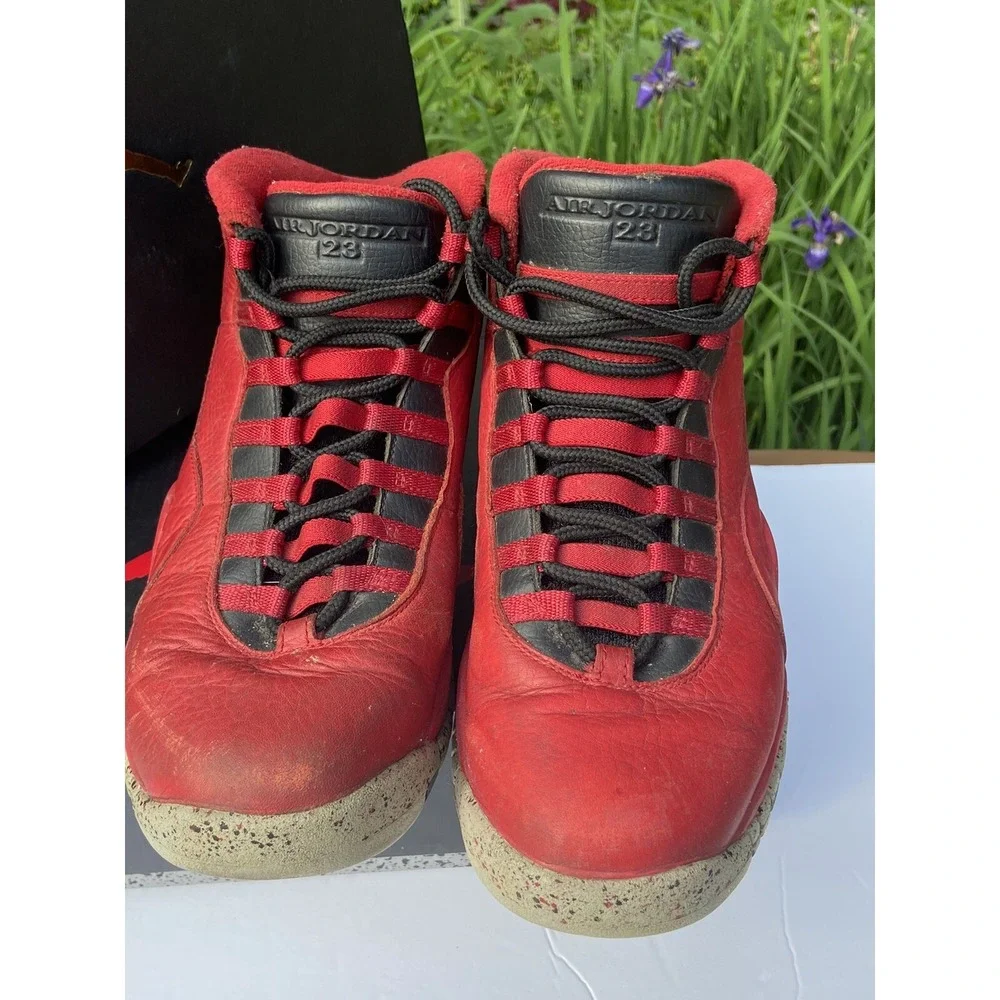 Nike‎ Air Jordan 10 X Retro Bulls Over Broadway Gym Red 30th Size 9.5 705178-601